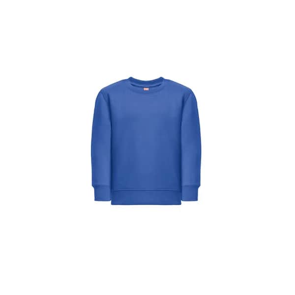 Kindersweatshirt aus recycelter Baumwolle und Polyester - THC DELTA KIDS - Königsblau