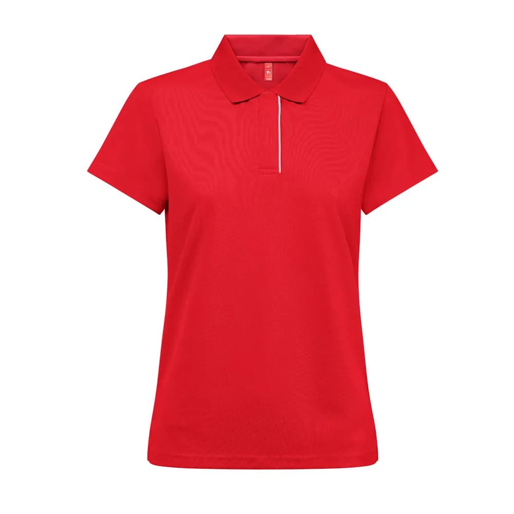 Technisches Poloshirt für Damen - THC DYNAMIC WOMEN - Rot