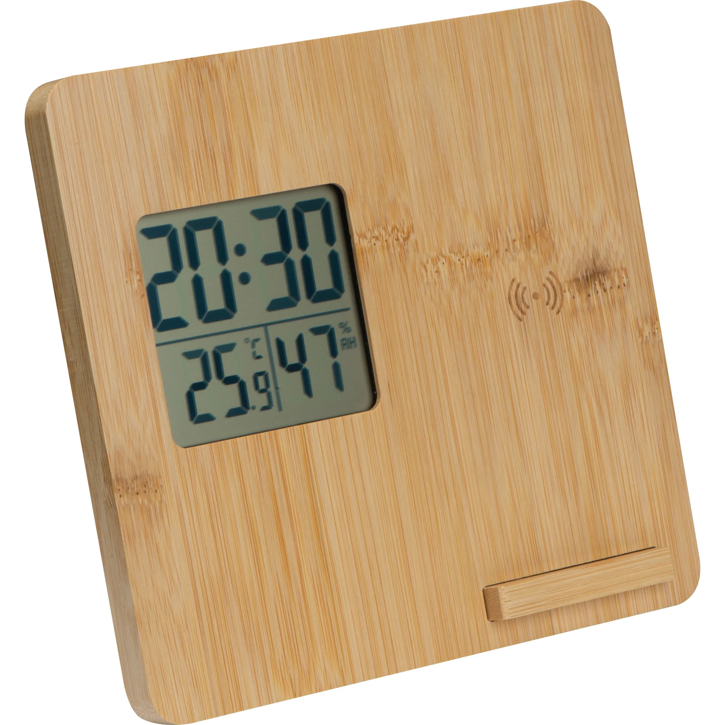 Wetterstation aus Bambus BRUNO - beige