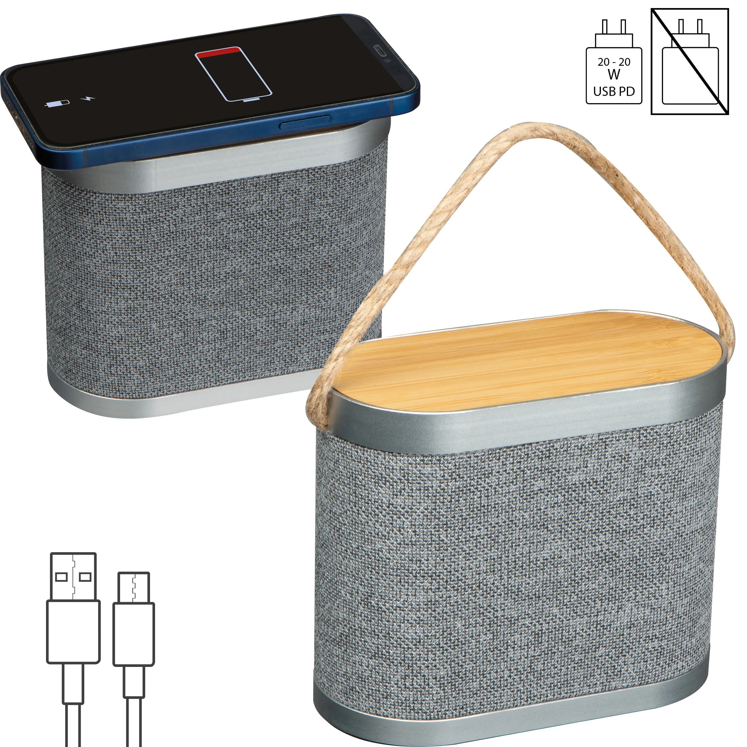 Bluetooth Lautsprecher ESTHER - grau