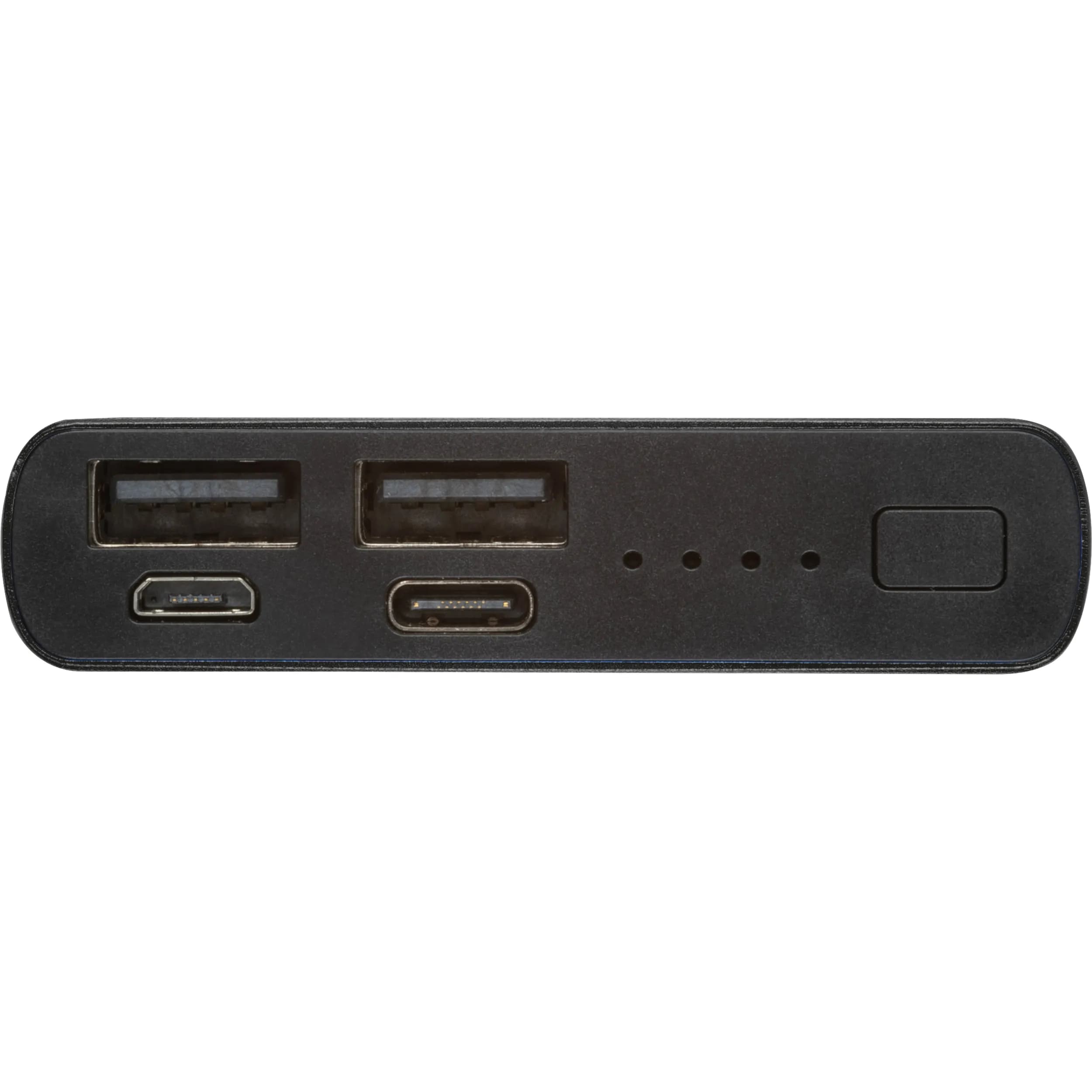 Powerbank aus recyceltem Aluminium 10.000 mAh GIORGIA - schwarz