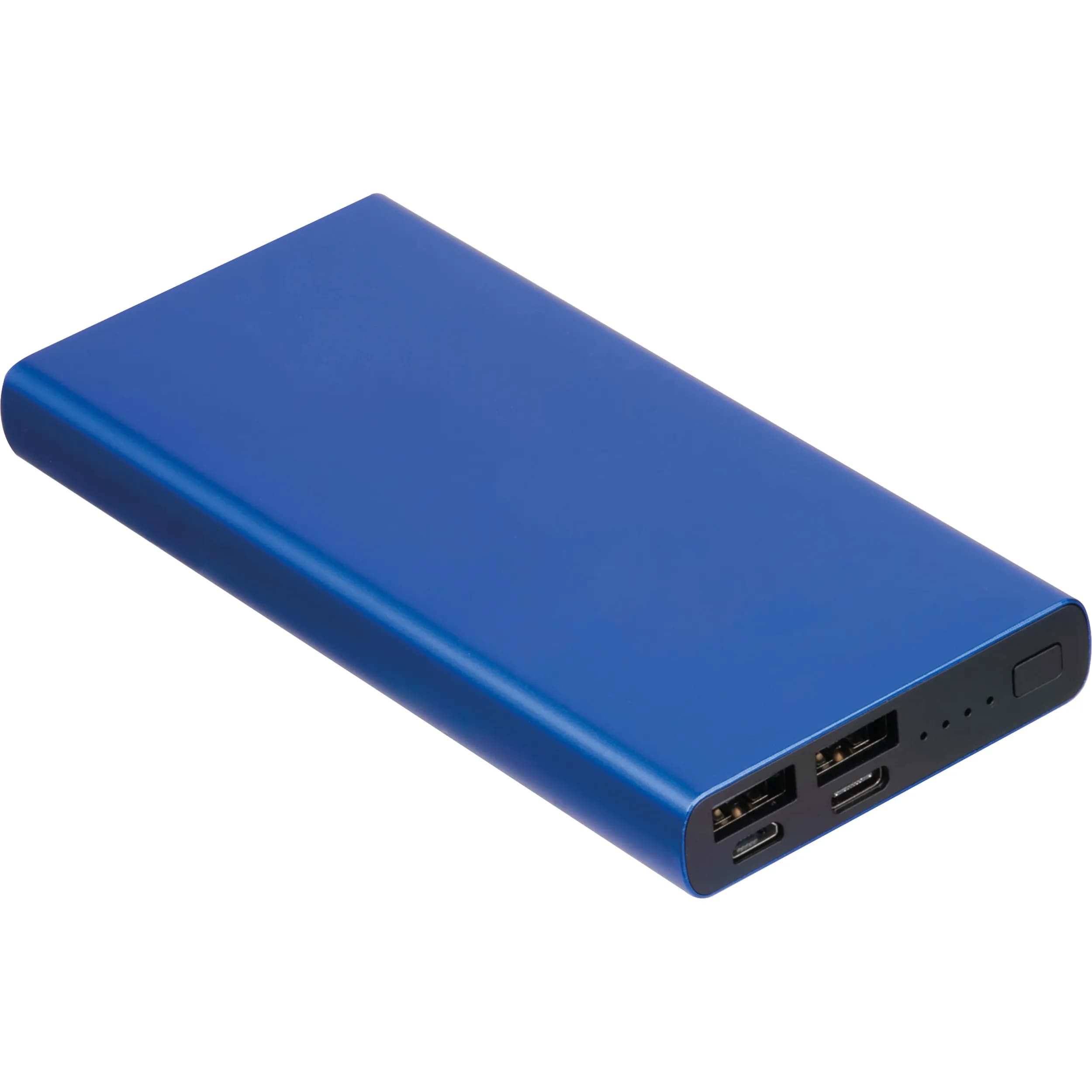 Powerbank aus recyceltem Aluminium 10.000 mAh GIORGIA - blau
