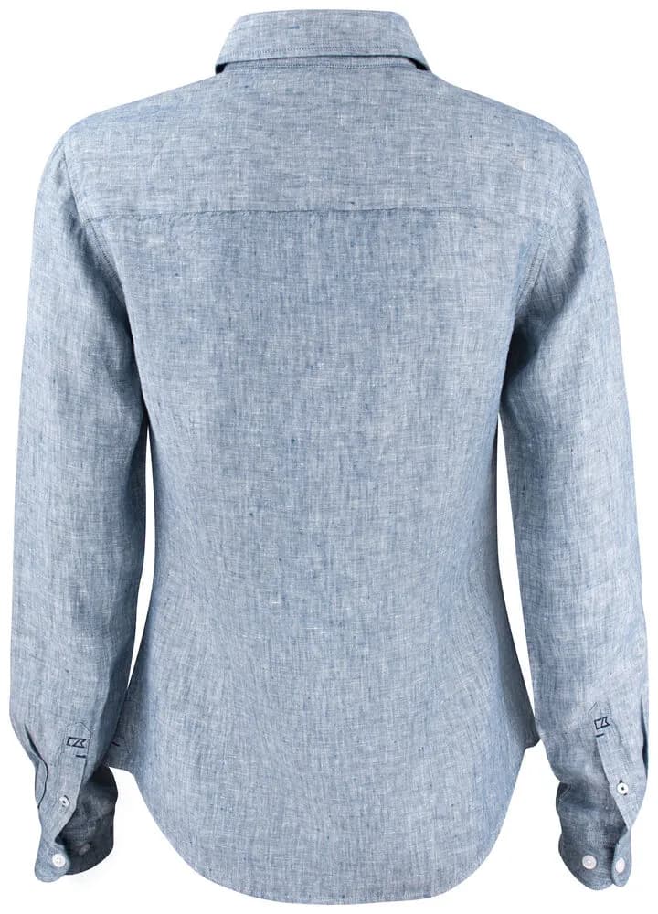 Summerland Linen Shirt Ladies - Denim Melange