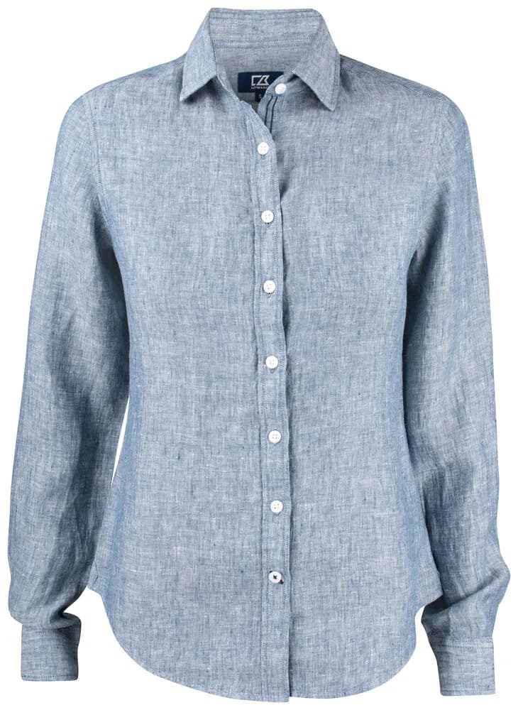 Summerland Linen Shirt Ladies - Denim Melange