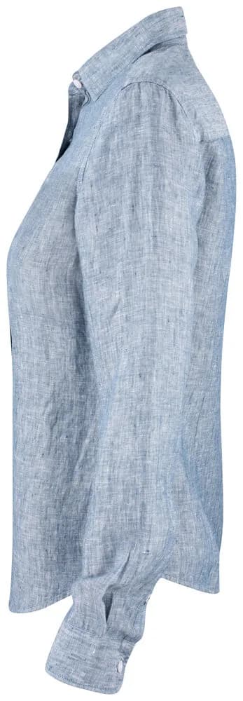 Summerland Linen Shirt Ladies - Denim Melange
