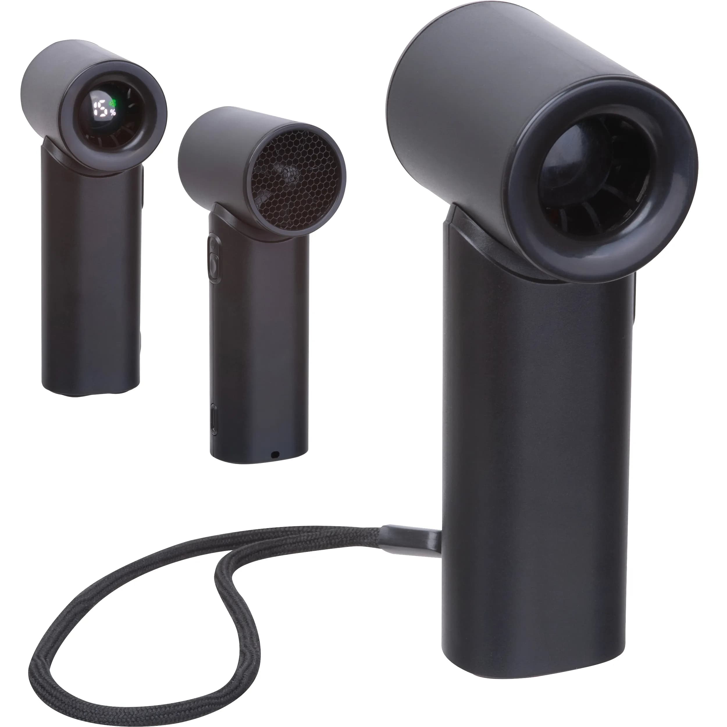 Handventilator mit 5 Stärkestufen JOY - schwarz