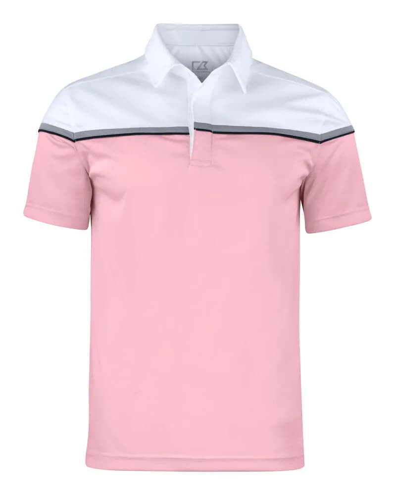 Seabeck Polo Men - Pink/White