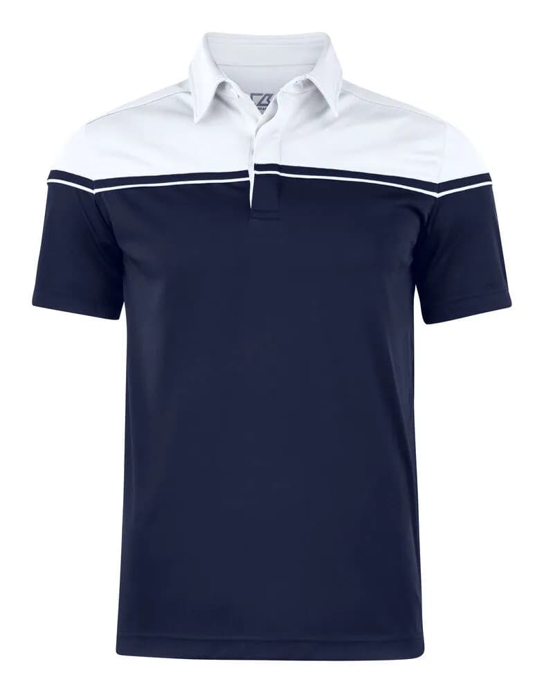 Seabeck Polo Men - Dark Navy/White