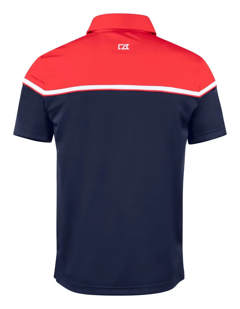 Seabeck Polo Men - Dark Navy/Red