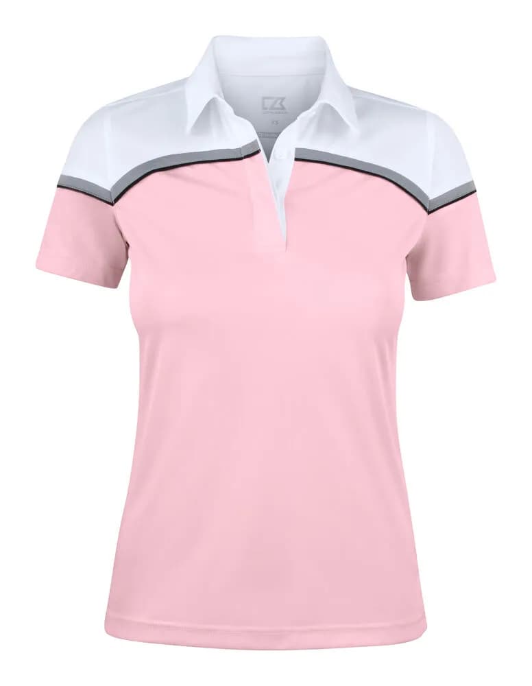 Seabeck Polo Ladies - Pink/White