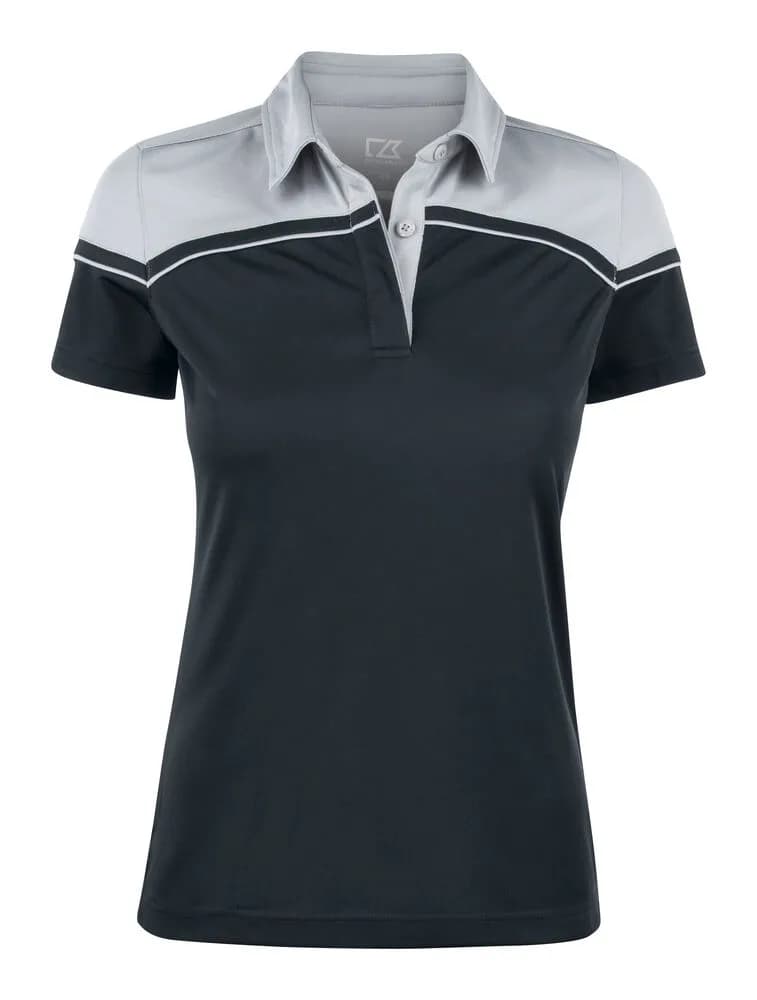 Seabeck Polo Ladies - Black/Light Grey