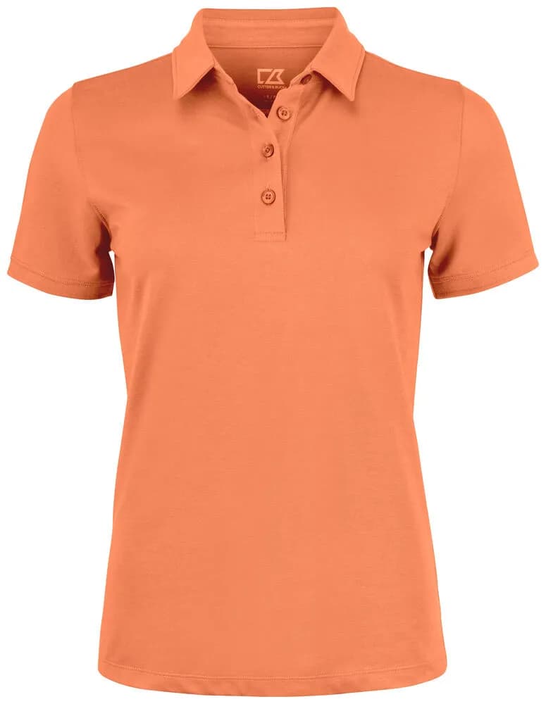 Oceanside Stretch Polo Ladies - Peach