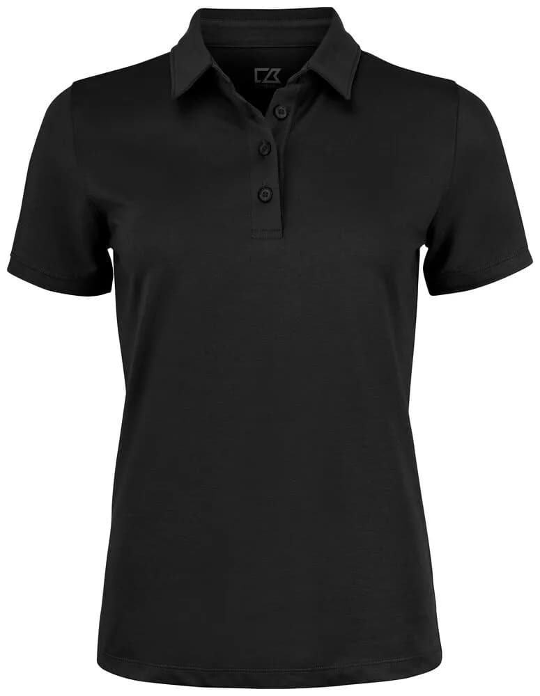 Oceanside Stretch Polo Ladies - Black