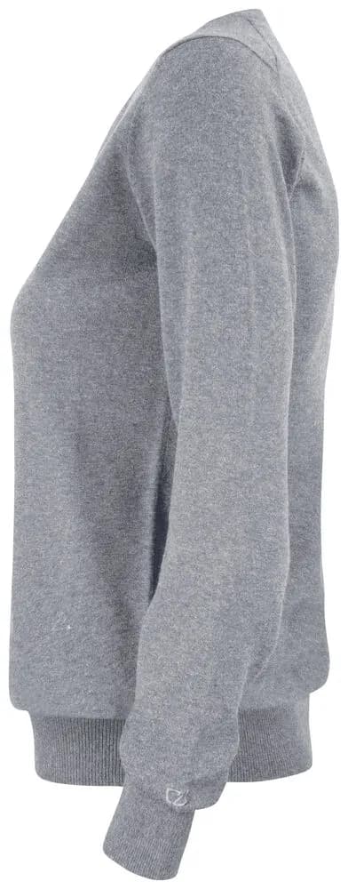 Oakville V-neck Ladies - Grey Melange