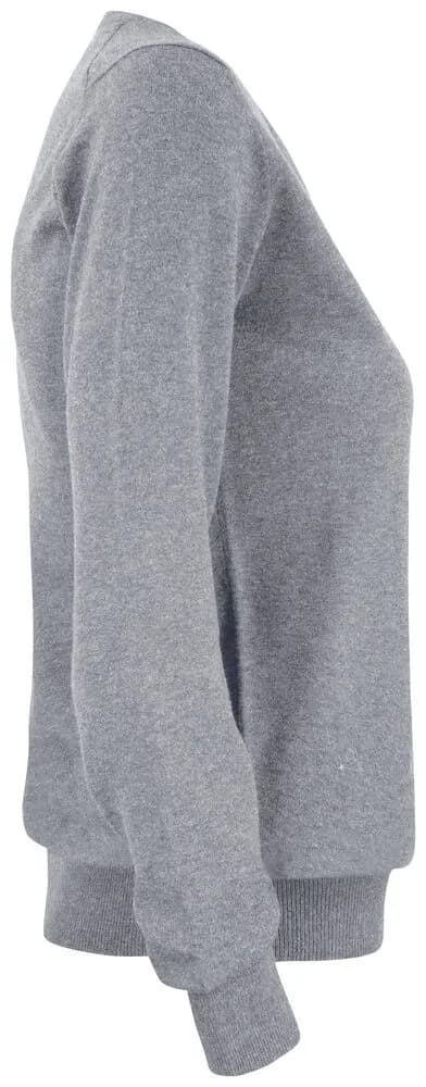 Oakville V-neck Ladies - Grey Melange