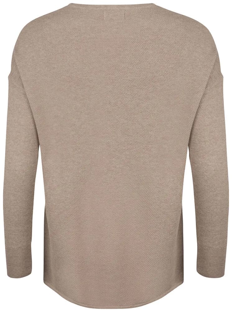 Carnation Sweater Ladies - Taupe Melange