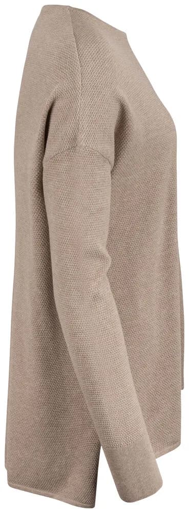 Carnation Sweater Ladies - Taupe Melange