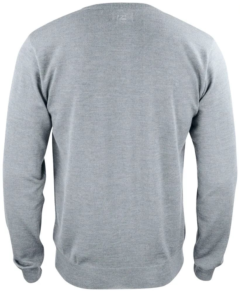 Everett V-neck Men - Grey Melange