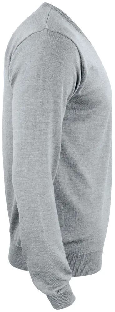 Everett V-neck Men - Grey Melange