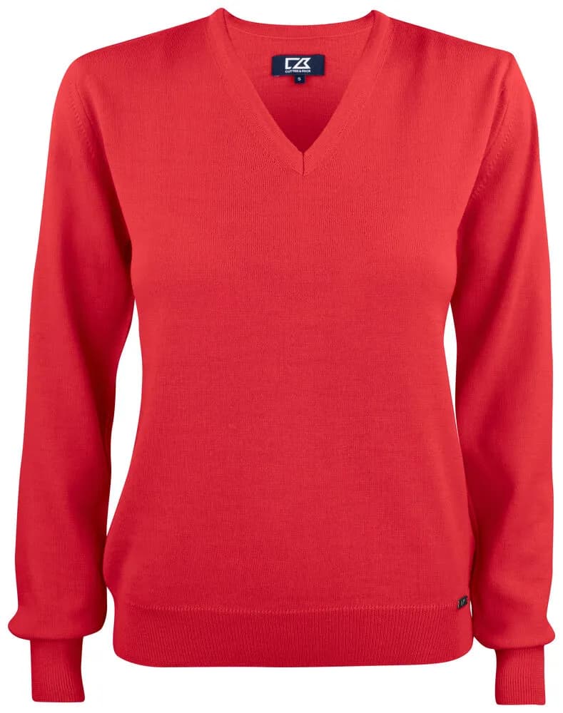 Everett V-neck Ladies - Red