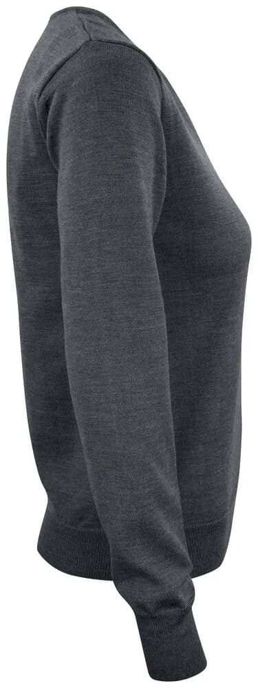 Everett V-neck Ladies - Anthracite Melange