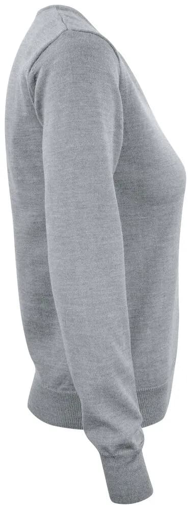 Everett V-neck Ladies - Grey Melange