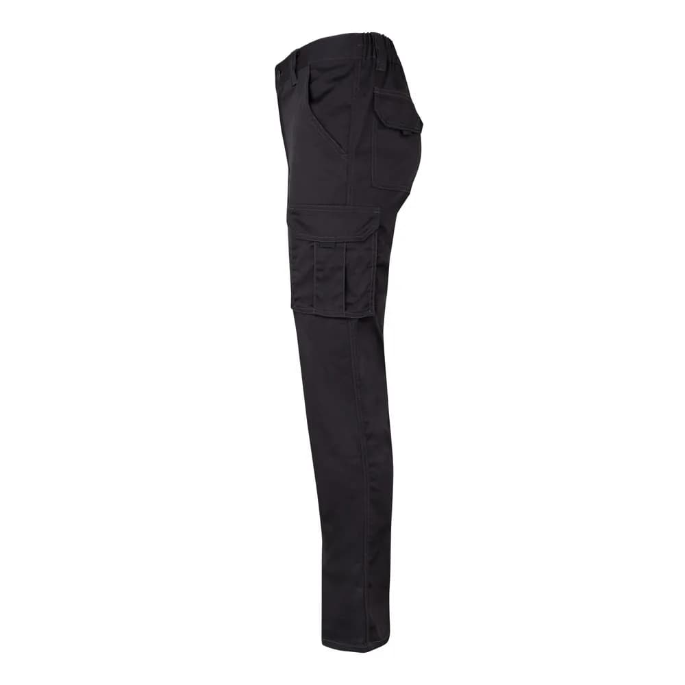 Multi-Pocket-Stretchhose (240 g/m²) aus Baumwolle (46 %), EME (38 %) und Polyester (16 %) - VL LUGH - Schwarz