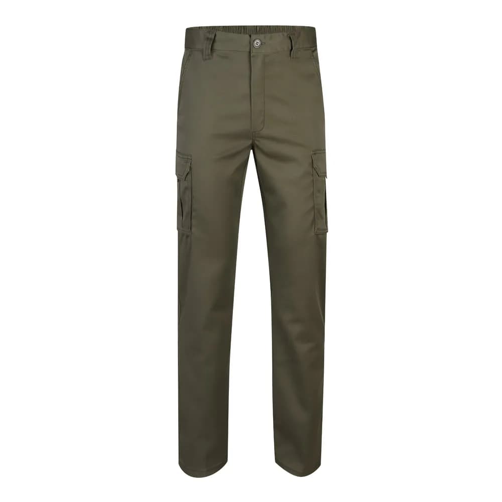 Multi-Pocket-Stretchhose (240 g/m²) aus Baumwolle (46 %), EME (38 %) und Polyester (16 %) - VL LUGH - Khaki