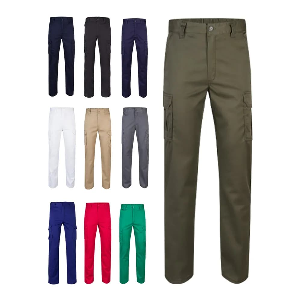 Multi-Pocket-Stretchhose (240 g/m²) aus Baumwolle (46 %), EME (38 %) und Polyester (16 %) - VL LUGH - Schwarz