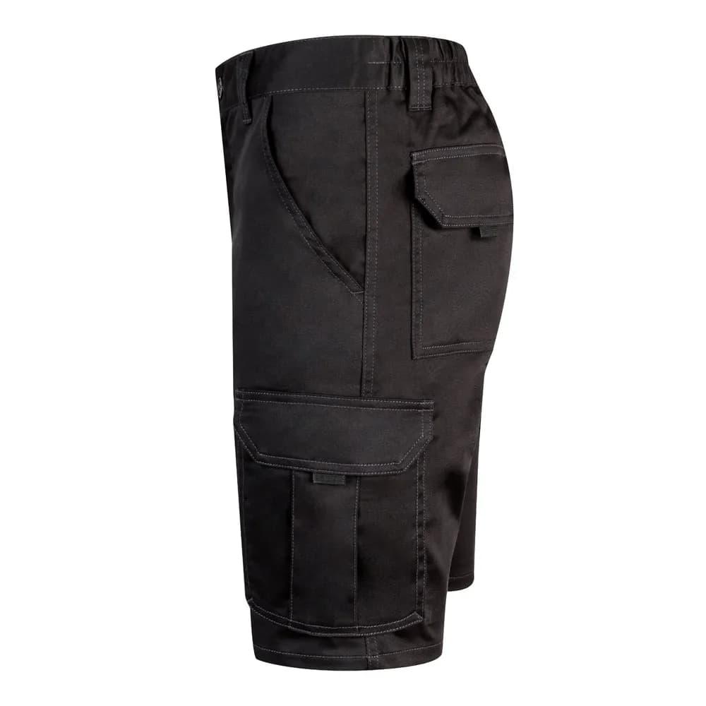 Stretch-Bermudashorts mit mehreren Taschen (240 g/m²), aus Baumwolle (46 %), EME (38 %) und Polyester (16 %) - VL HEBE - Schwarz