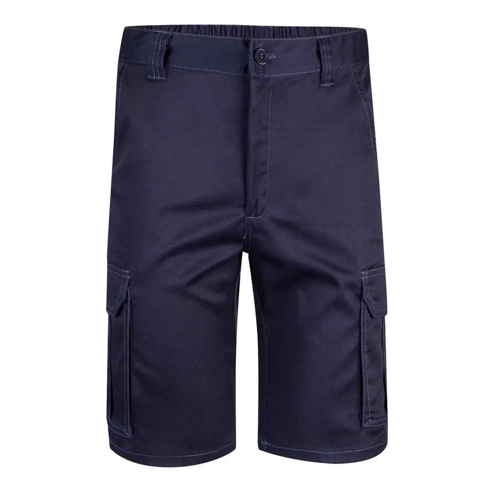 Stretch-Bermudashorts mit mehreren Taschen (240 g/m²), aus Baumwolle (46 %), EME (38 %) und Polyester (16 %) - VL HEBE - Blau
