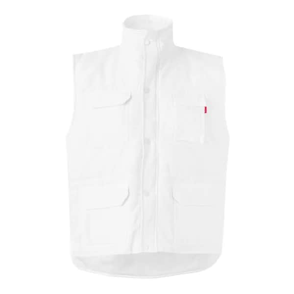 Steppweste mit mehreren Taschen (220g/m²), aus Polyester (100%) - VL MEFITIS - Weiß