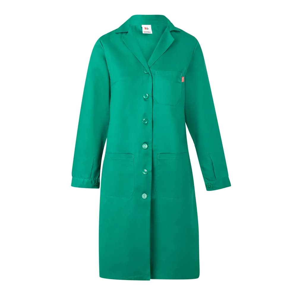 Langärmeliger Kittel (175 g/m²), aus Baumwollköper (35 %) und Polyester (65 %) - VL RAMA - Grün