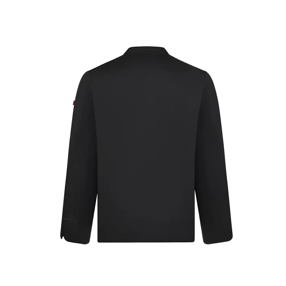 Langärmelige Küchenjacke (190 g/m²) - VL BACO - Schwarz