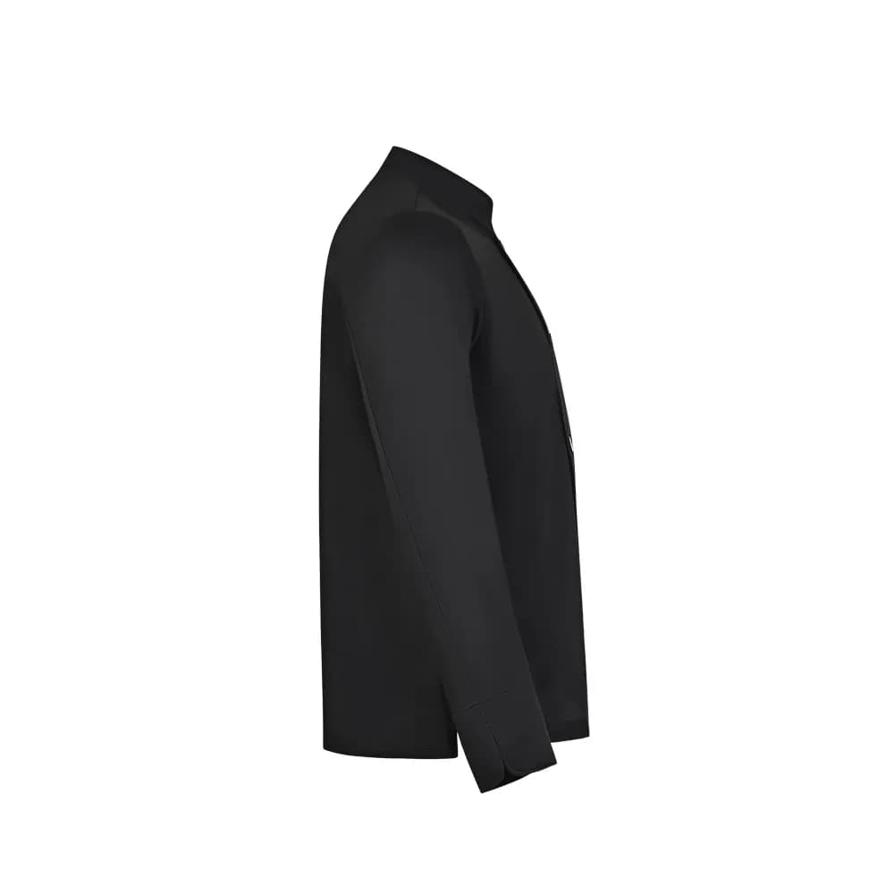 Langärmelige Küchenjacke (190 g/m²) - VL BACO - Schwarz