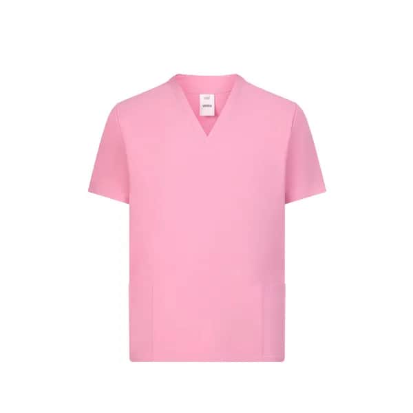 Kurzarm-Tunika (140 g/m²), aus 100 % Mikrofaser - VL FLORA - Rosa