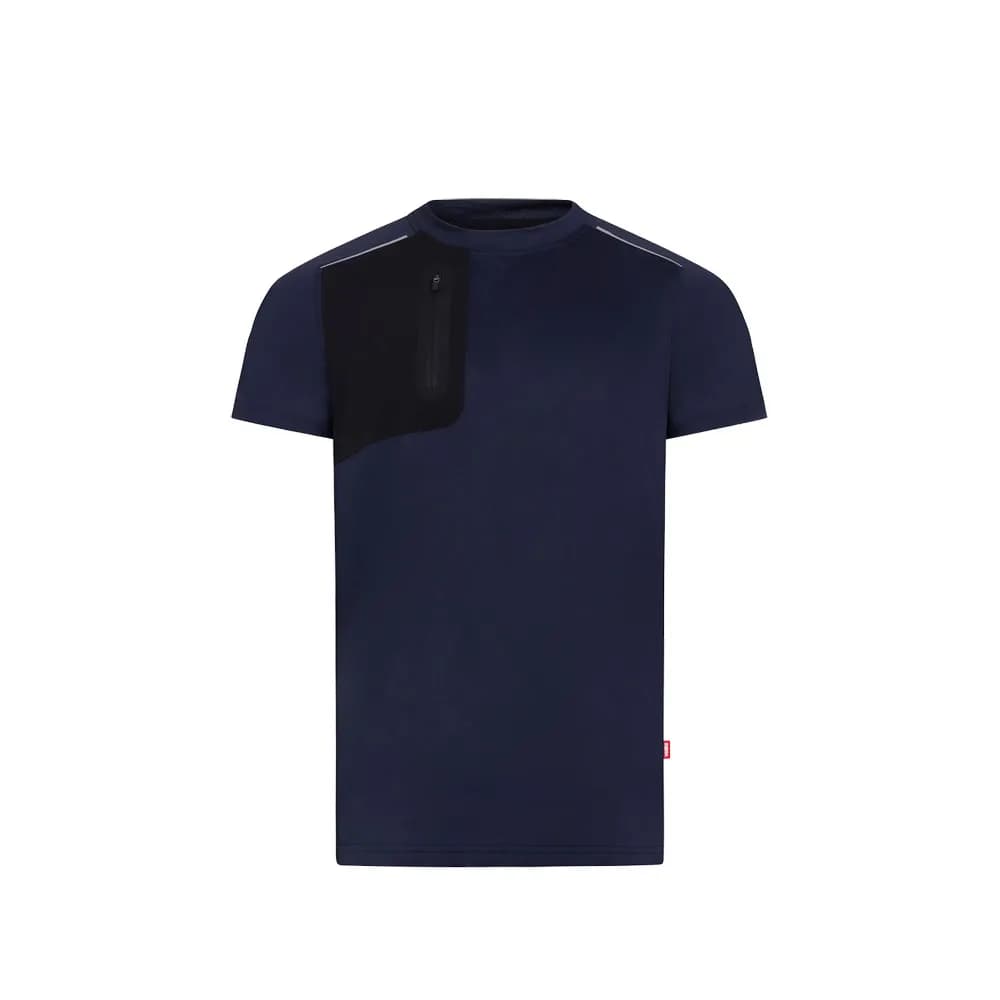 Funktionsshirt mit Waffelstruktur - (110 g/m²), aus 100 % recyceltem Polyester - VL RHEA - Dunkelblau