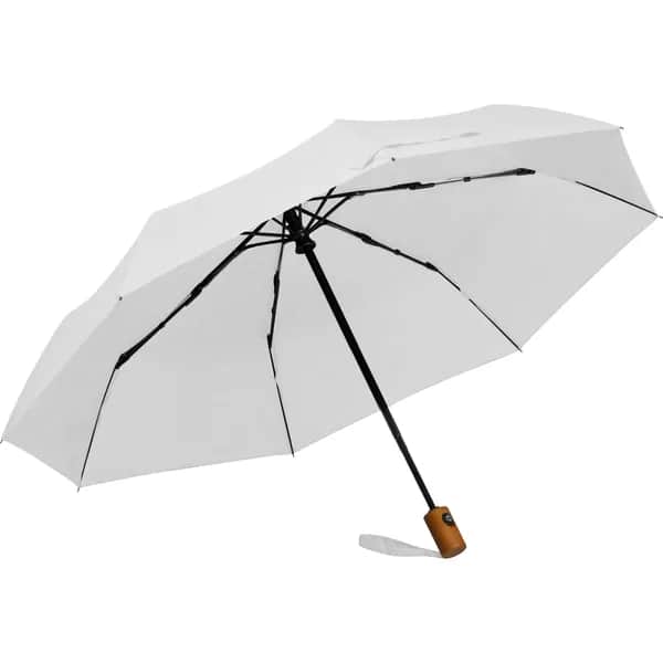 Regenschirm aus recyceltem Polyester MALWINA - weiss
