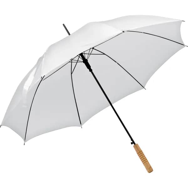Automatikstockschirm aus Polyester LOUIS - weiss
