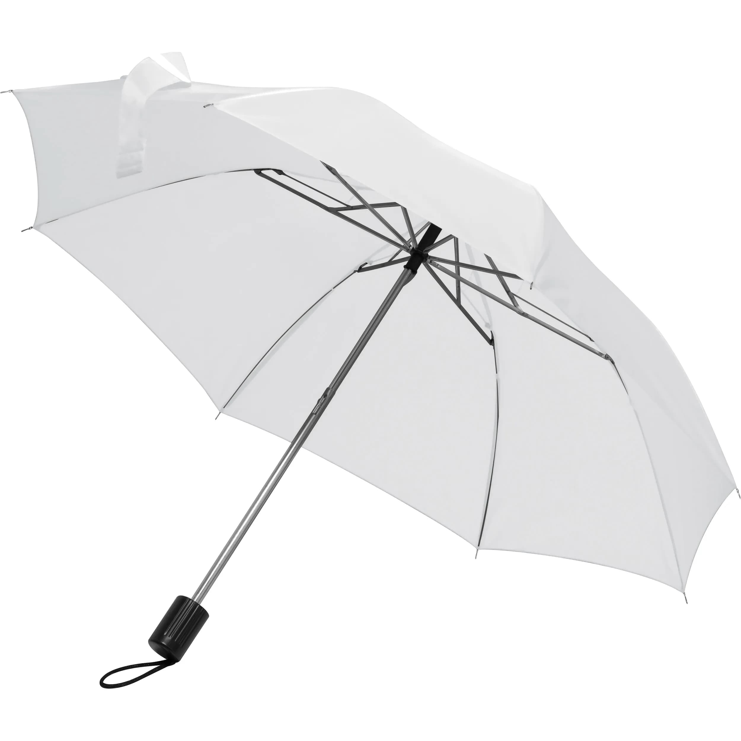 Teleskop Taschenschirm aus Polyester FRANCO - weiss