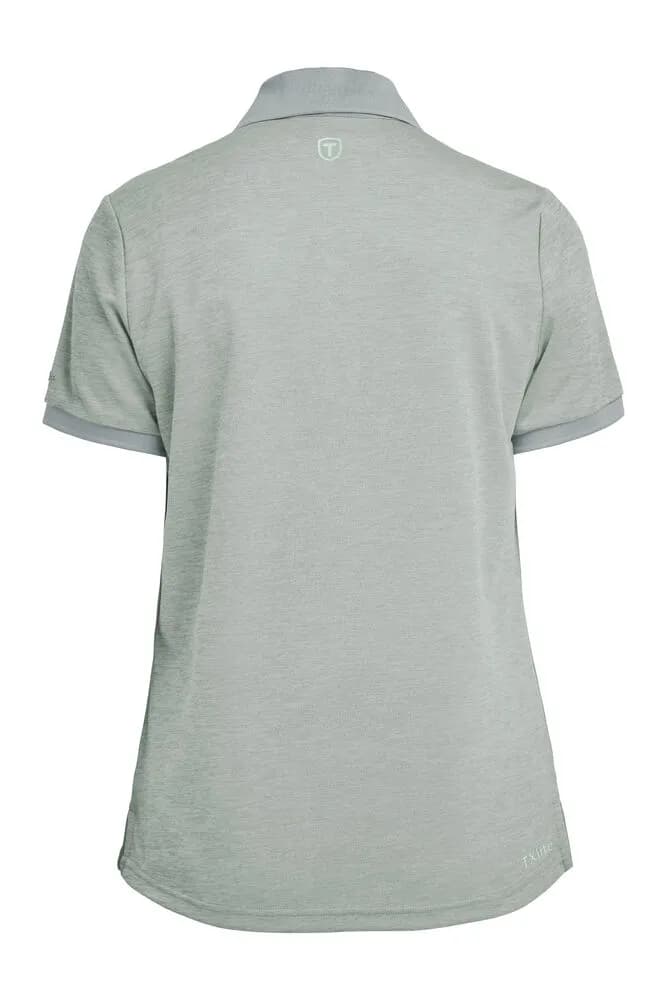TXlite Melange Polo Women - Graugrün