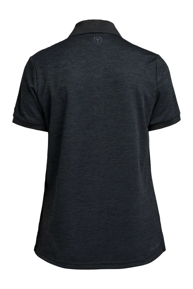 TXlite Melange Polo Women - Schwarz