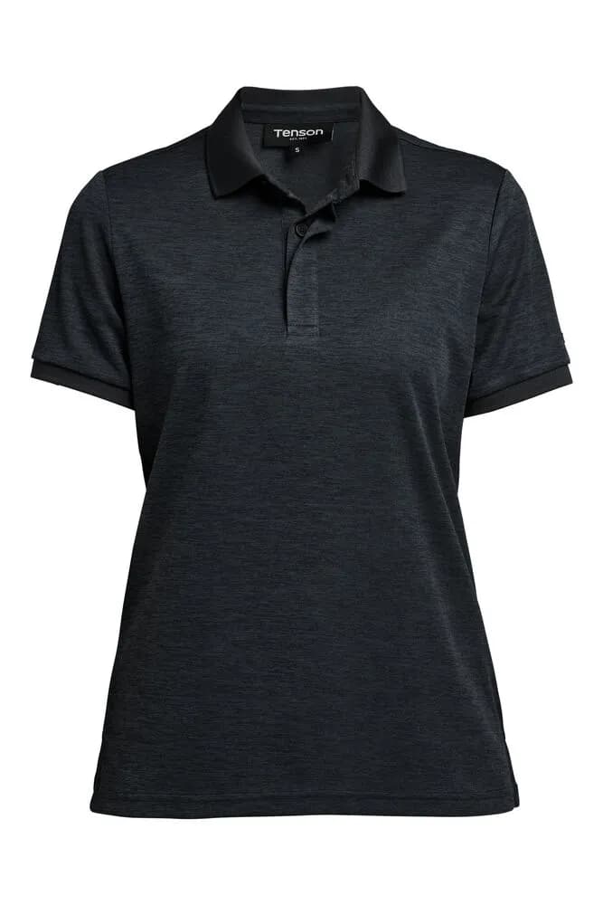 TXlite Melange Polo Women - Schwarz