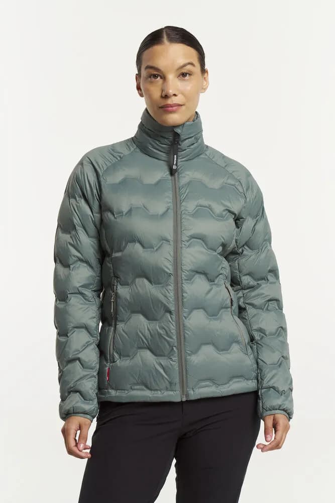 TXlite Shibui Collar Down Jacket Women - Graugrün