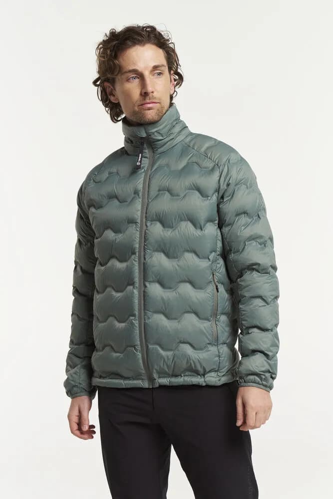 TXlite Shibui Collar Down Jacket Men - Graugrün