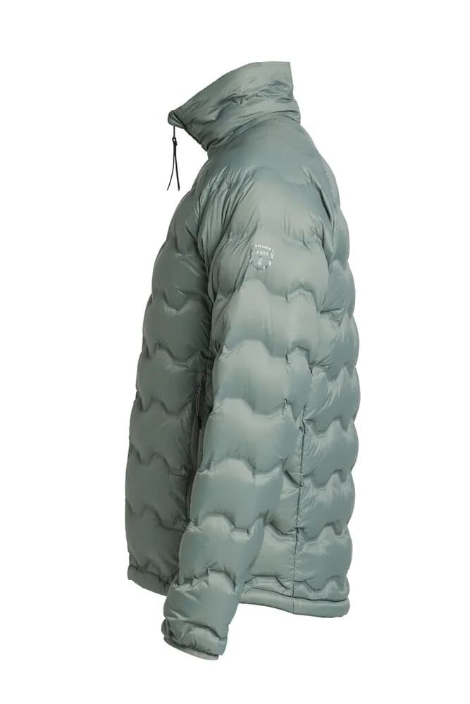 TXlite Shibui Collar Down Jacket Men - Graugrün