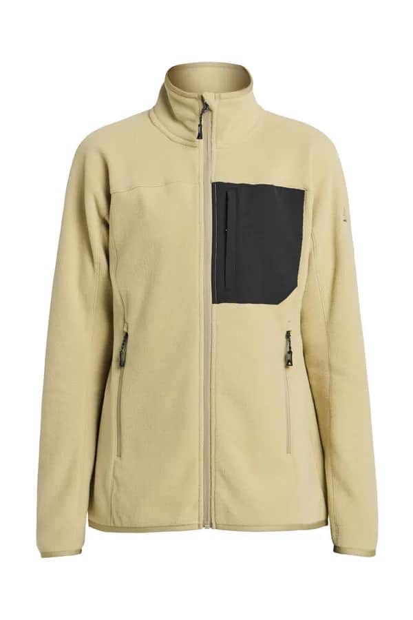 Himalaya Full Zip Pocket Fleece Women - Beige