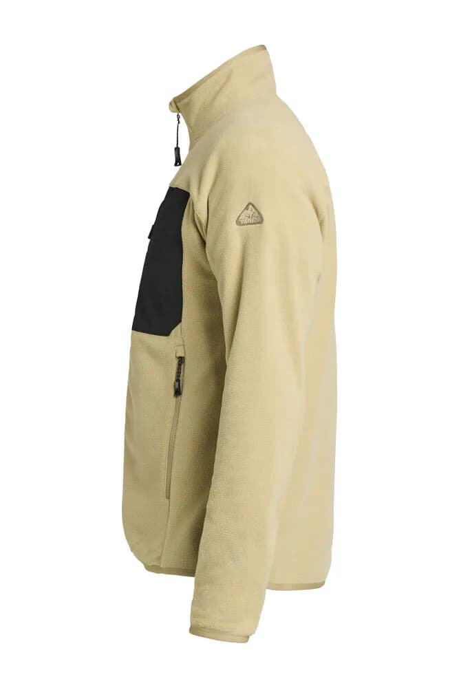 Himalaya Full Zip Pocket Fleece Men - Beige