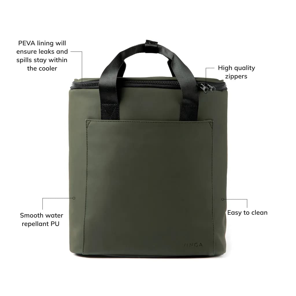 VINGA Baltimore Trail Kühlrucksack - grün