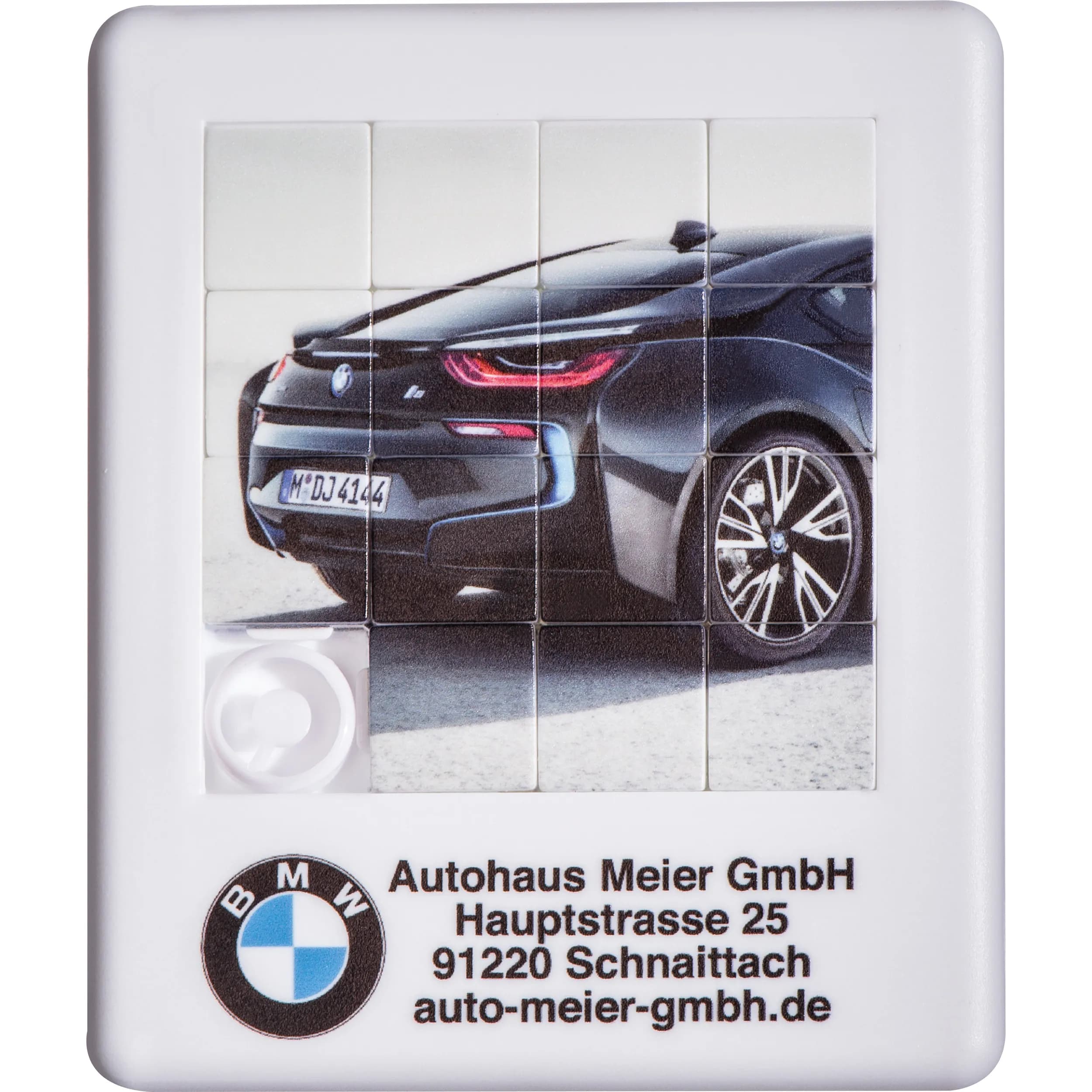 Schiebepuzzle aus Kunststoff KATHRIN - weiss